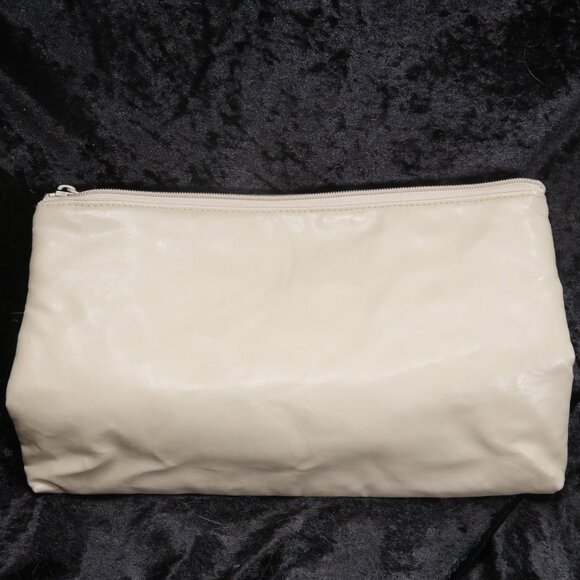 Tandem, clutch purse, taupe faux leather - Picture 4 of 5